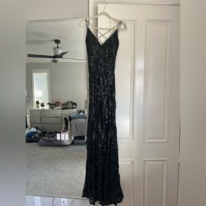 Windsor Black Sequin Maxi Dress